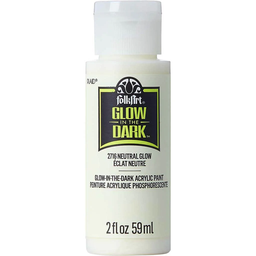 PLAID Folkart Glow In The Dark, 2oz - Image 3