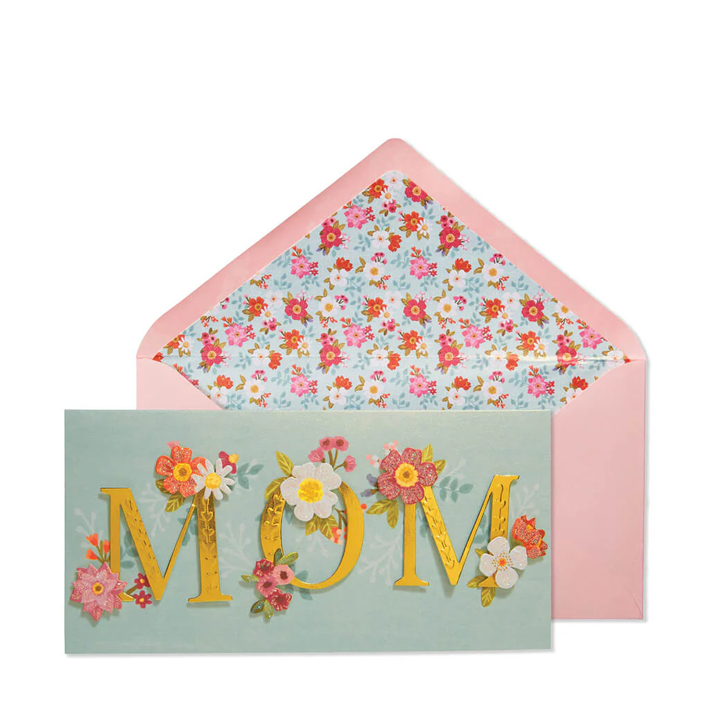 Mothers Day Card Mom Lettering