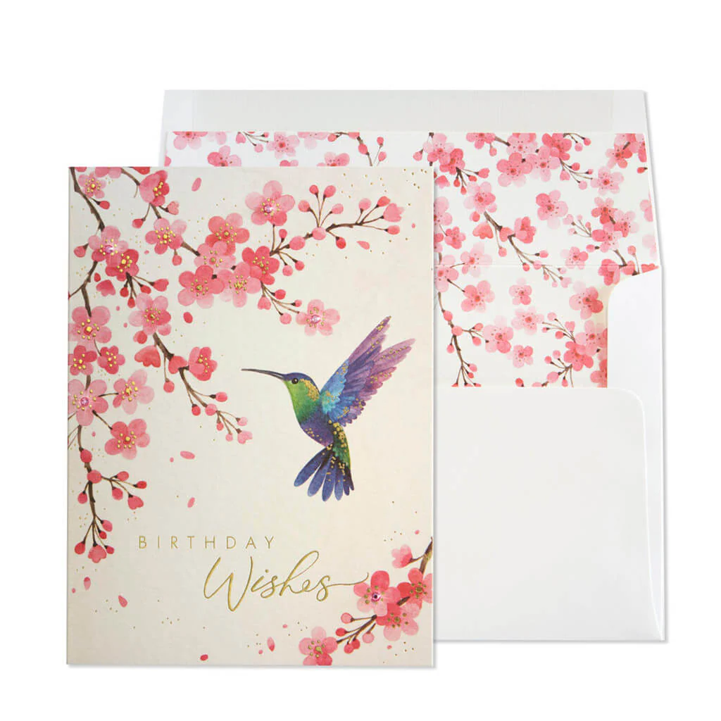 Birthday Card Hummingbird