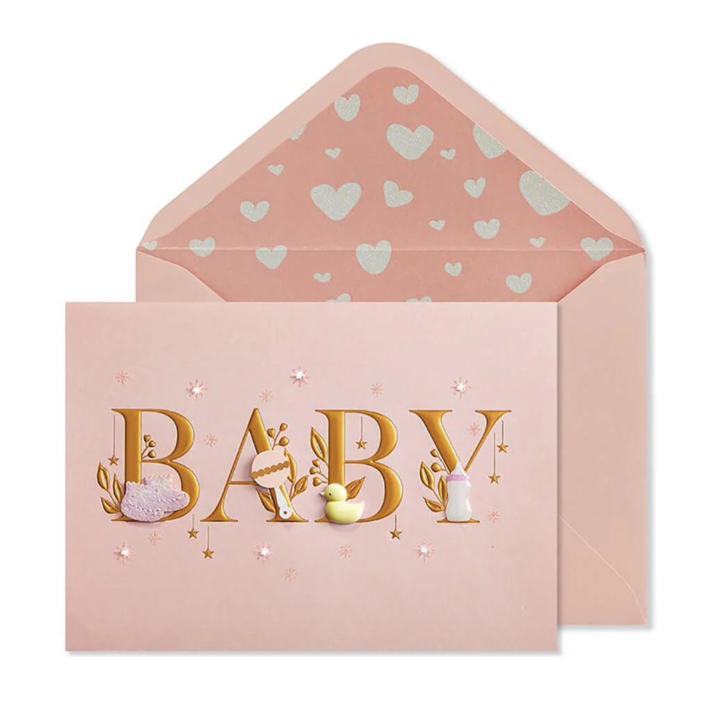 Baby Congrats Ca Baby Lettering Girl