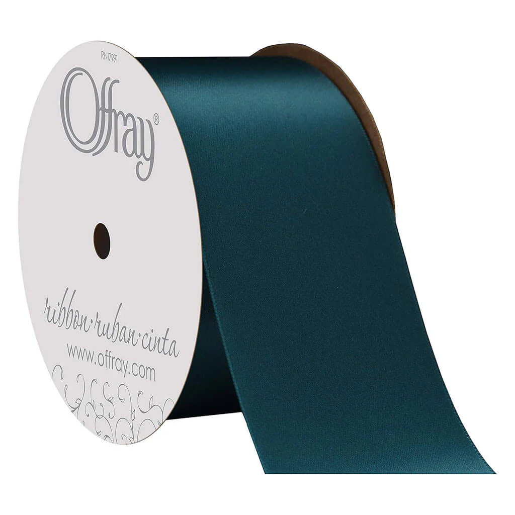 Double Face Satin Ribbon Blue Stargazer 2.25in