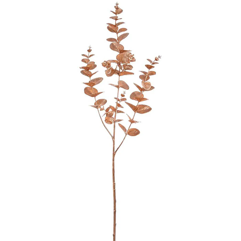 Metallic Eucalyptus Spray 31.5in Gold