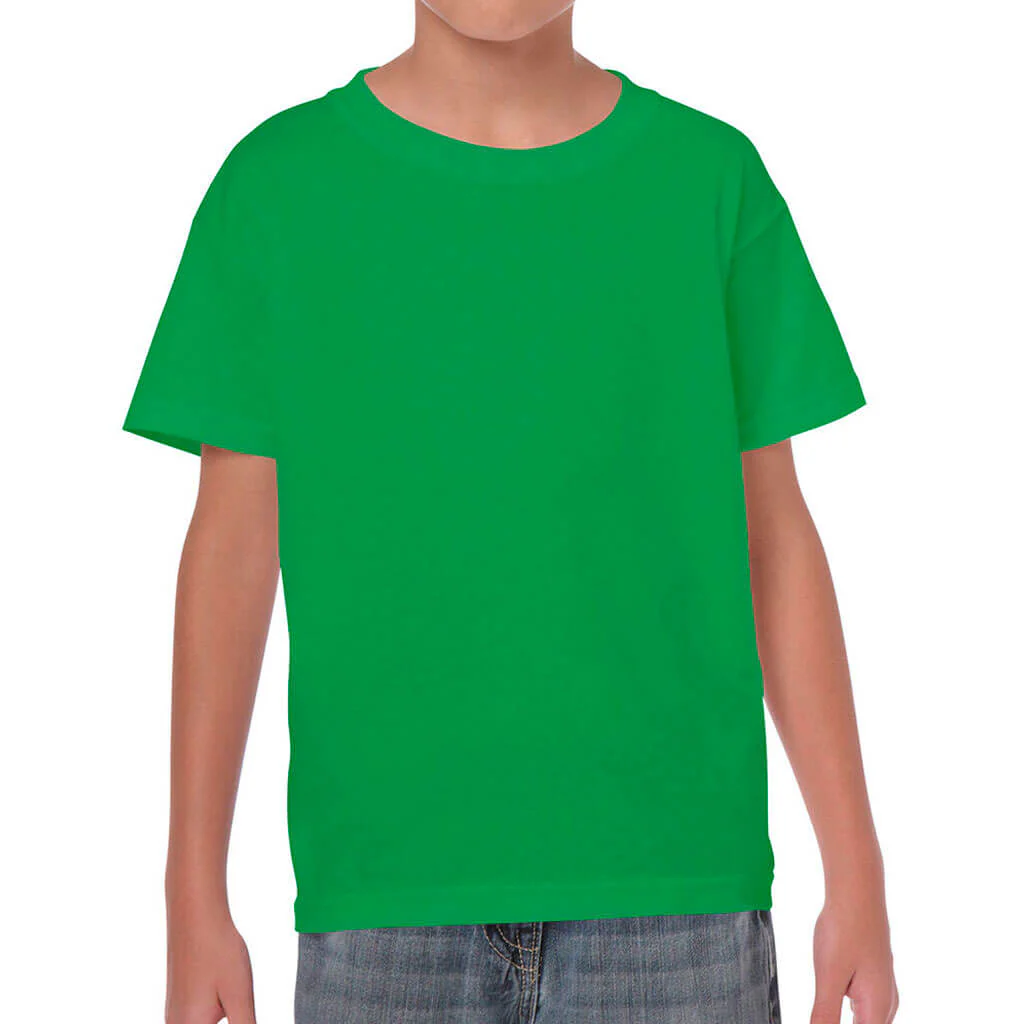 Gildan Youth T-Shirt Irish Green - Image 3