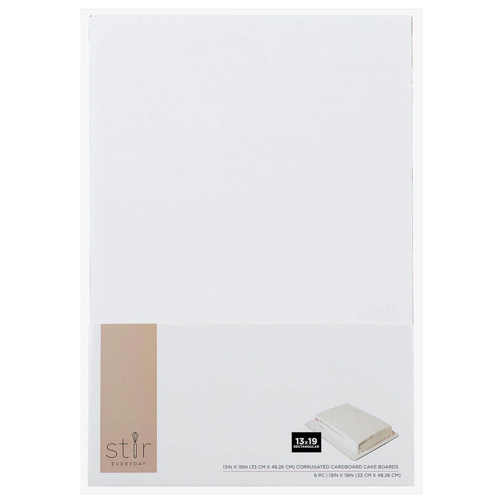 Corrugated Cardboard Cake Boards 6pk 13in x 19in