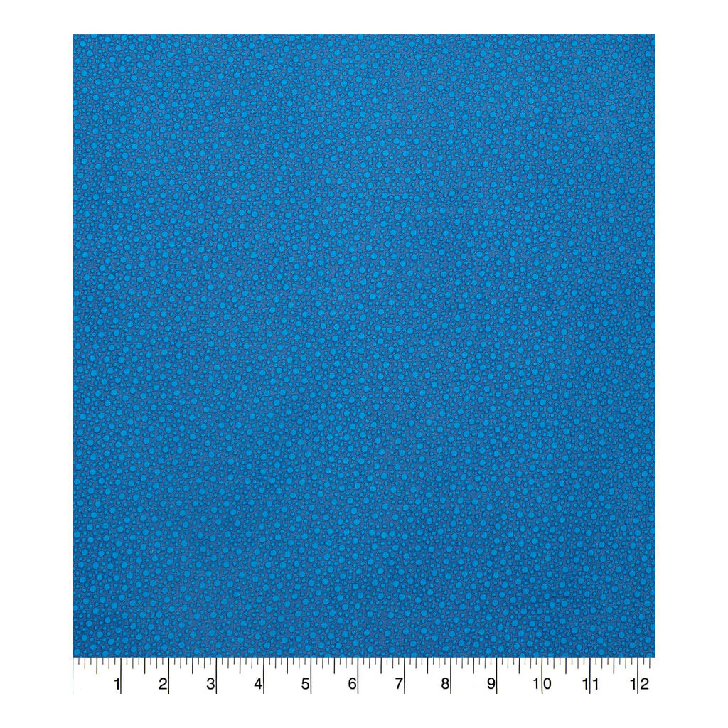 Keepsake Calico Cotton Fabric Blue Tossed Dots