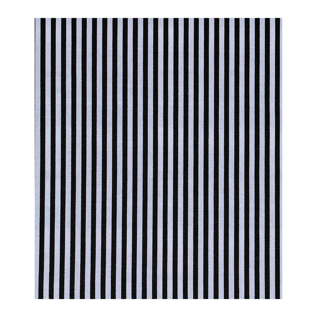 Keepsake Calico Cotton Fabric Black & White Stripes