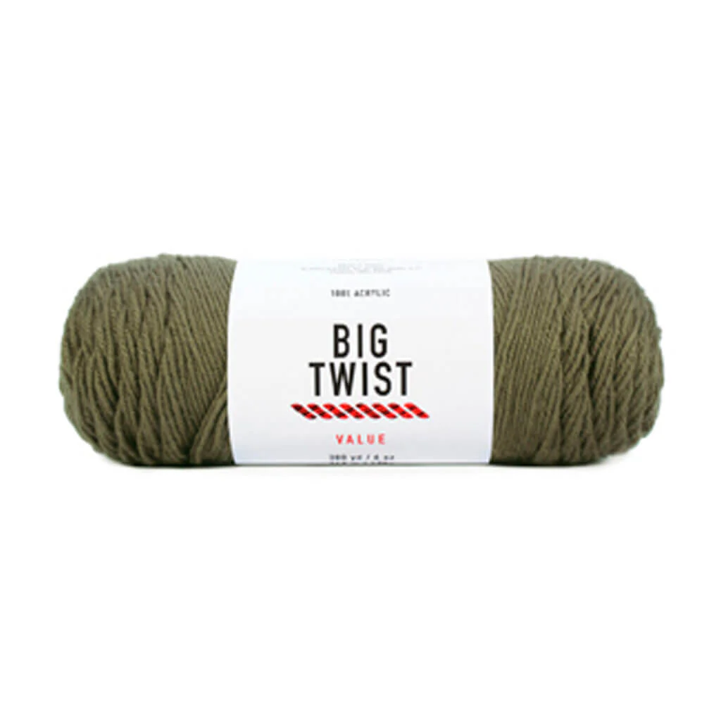 Solid Medium Acrylic Value Yarn 380yd 6oz Olive Drab