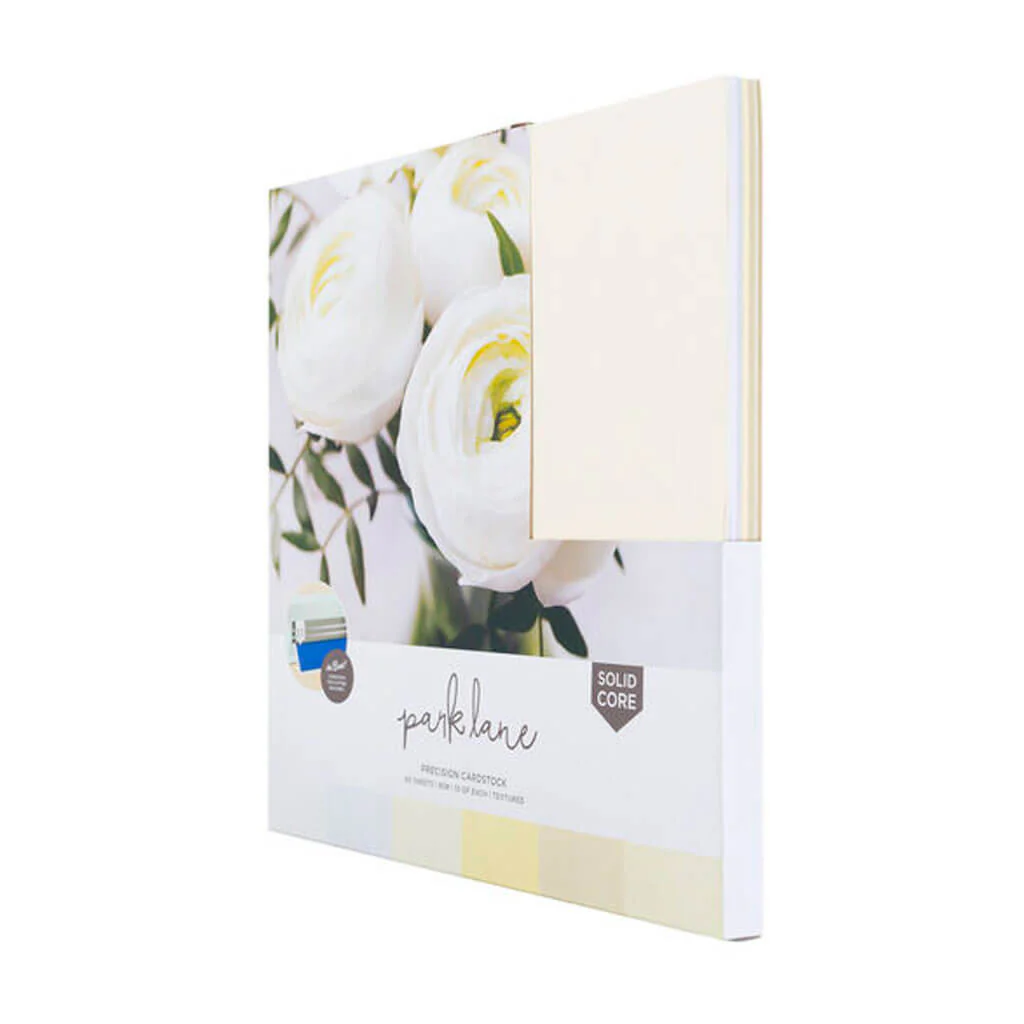 White & Cream Precision Cardstock Paper Pack 60ct 12in x 12in