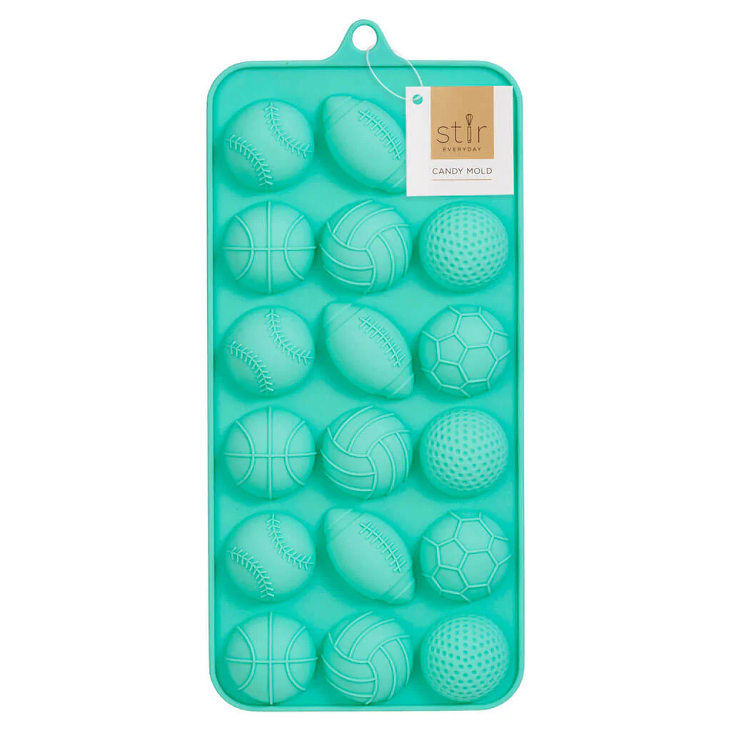 Silicone Sports Candy Mold 4in x 9in