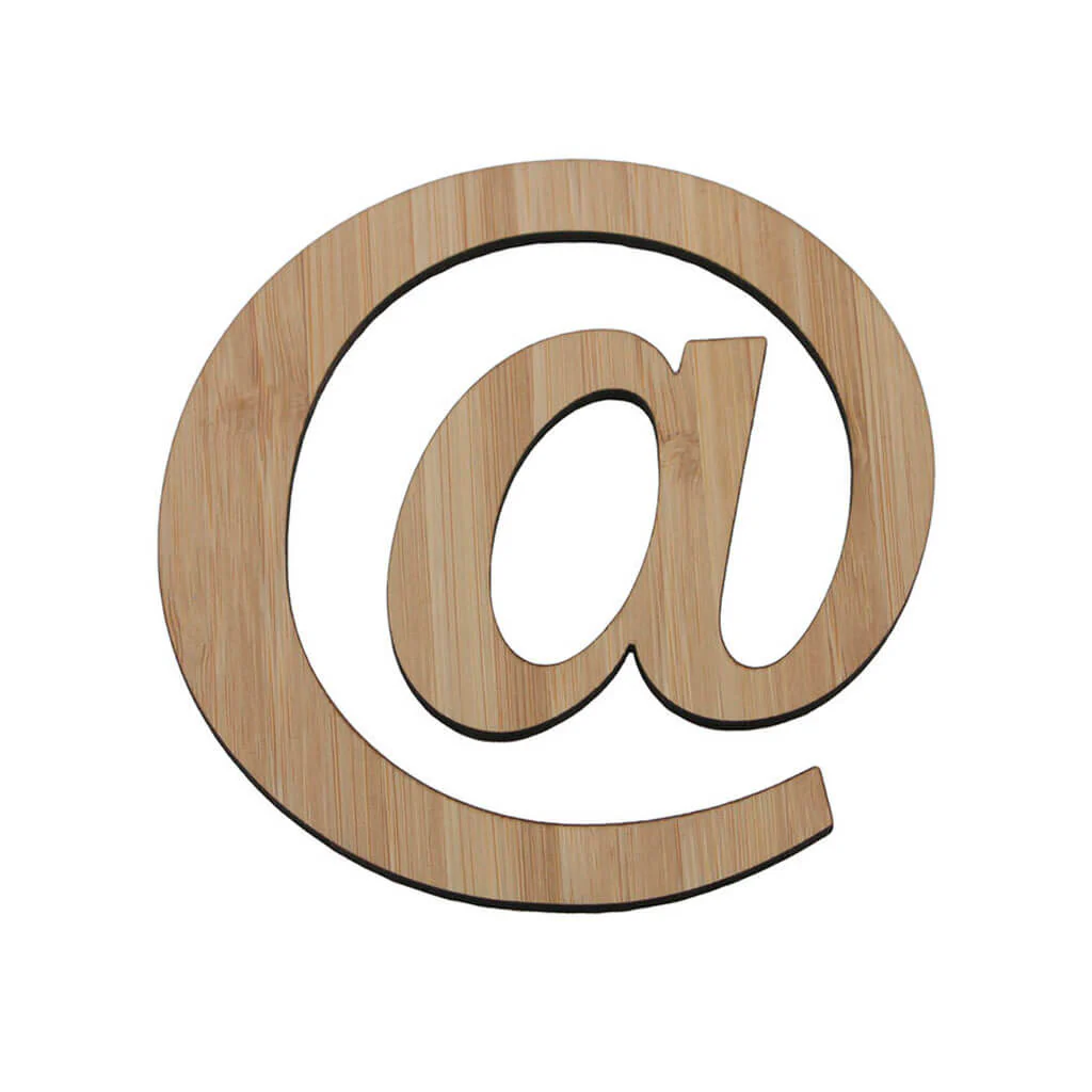 Bamboo Serif Letters & Numbers At Sign
