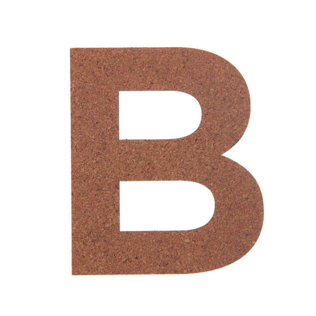 Cork Sans Serif Letters & Symbols Uppercase B
