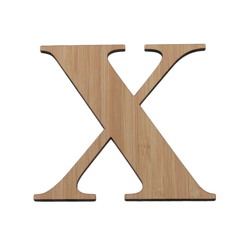 Bamboo Serif Letters & Numbers Uppercase X