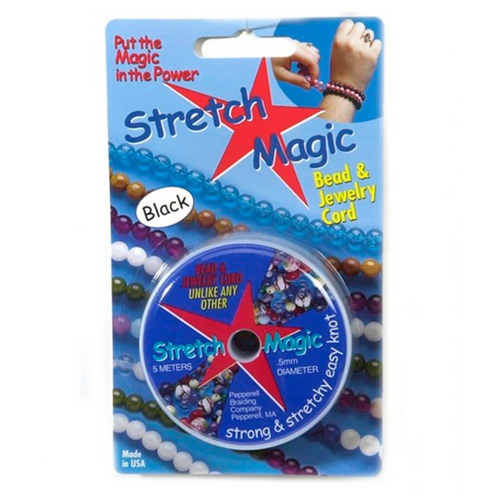Stretch Magic Bead & Jewelry Cord 10 Meters .5mm Black