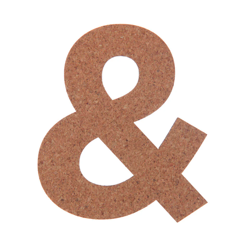 Cork Sans Serif Letters & Symbols Ampersand