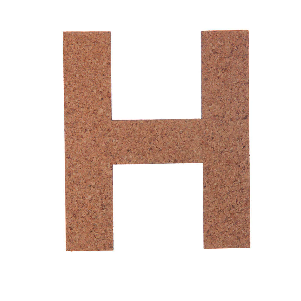 Cork Sans Serif Letters & Symbols Uppercase H