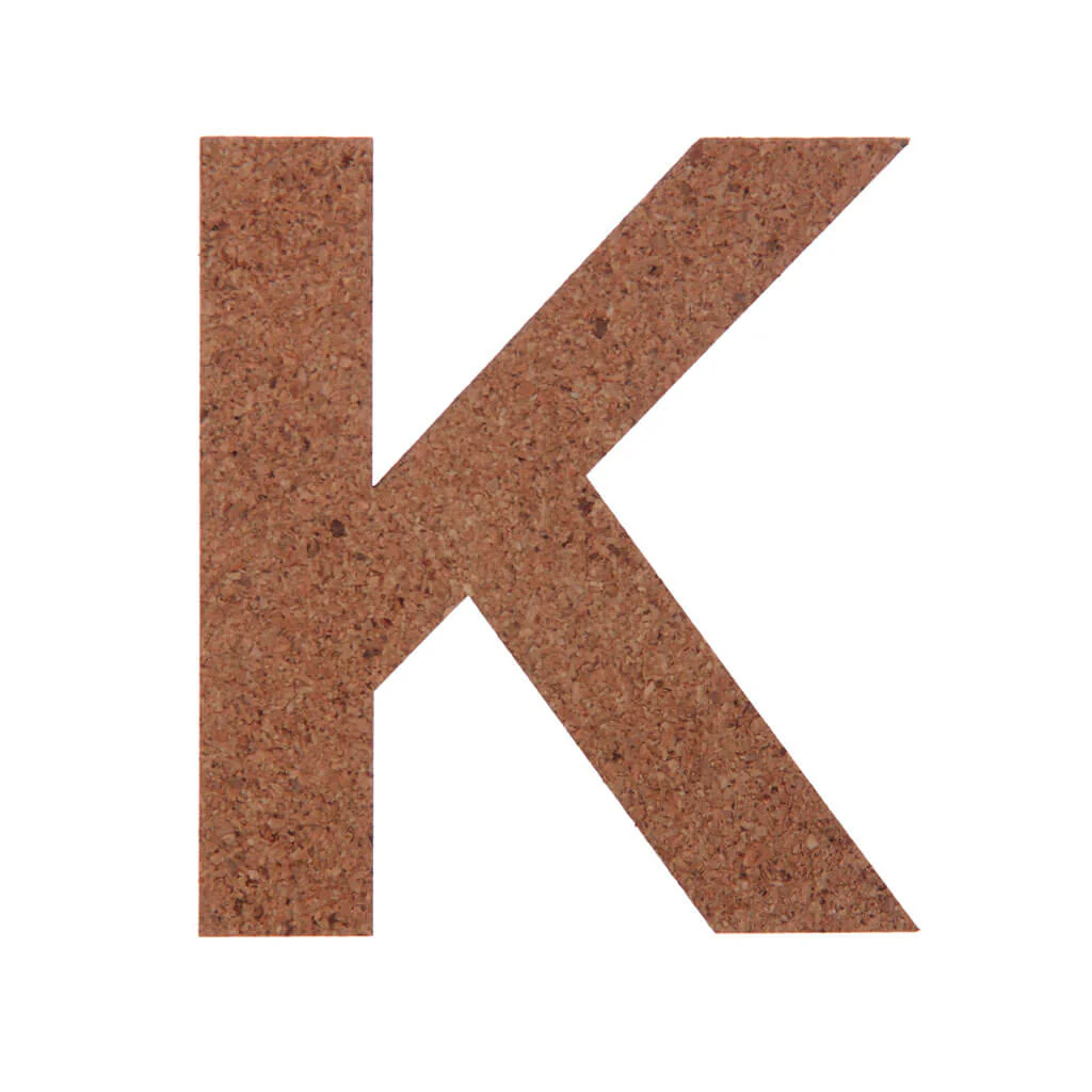 Cork Sans Serif Letters & Symbols Uppercase K