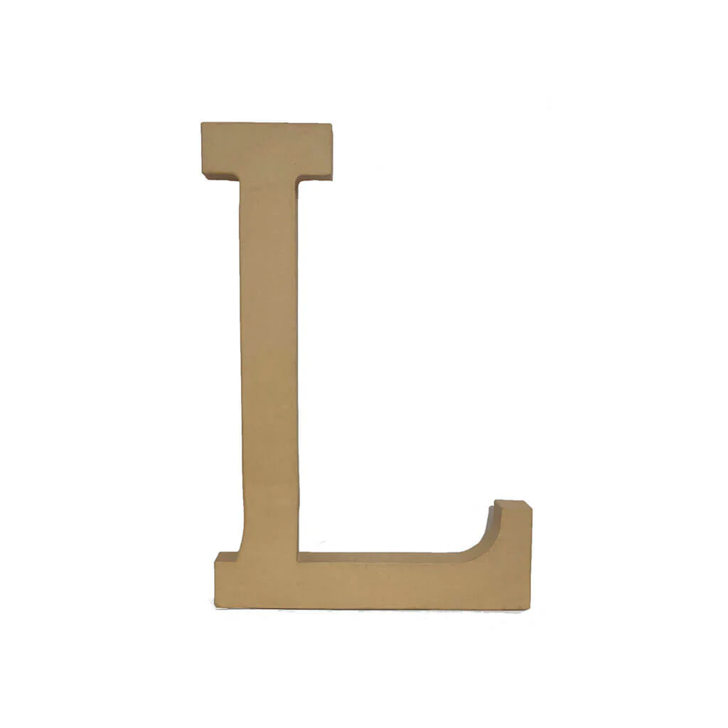 Paper Mache Letter L 23.5in
