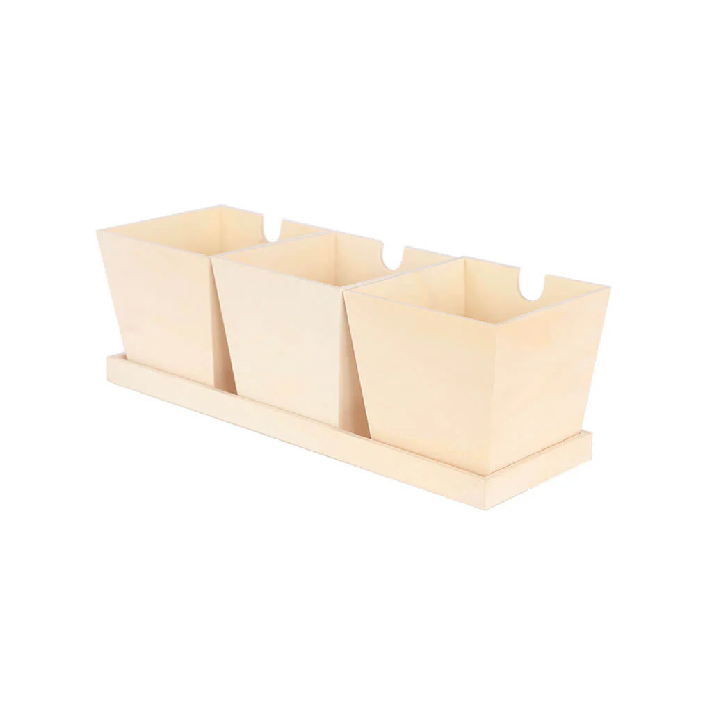 Unfinished Wood Planters
