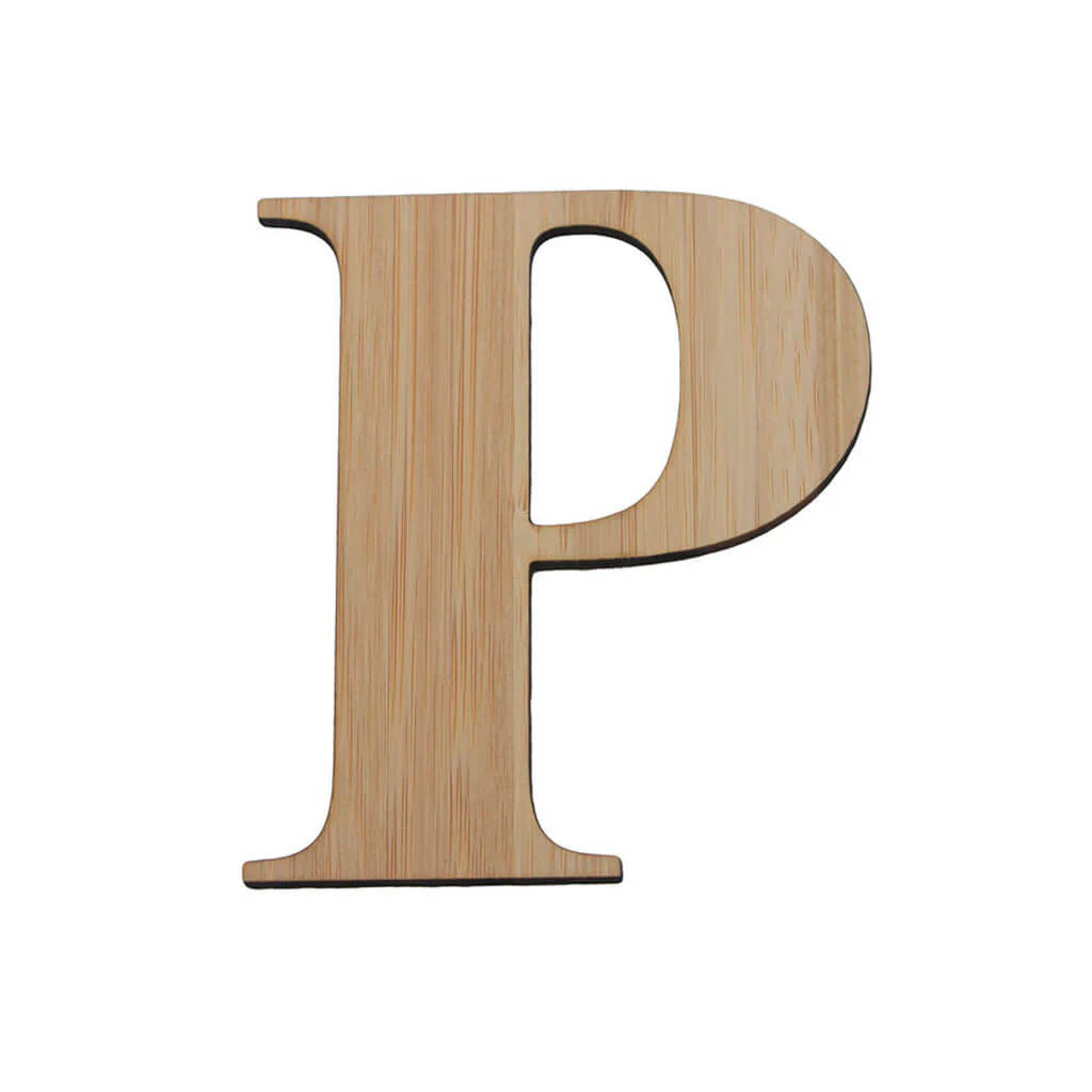 Bamboo Serif Letters & Numbers Uppercase P