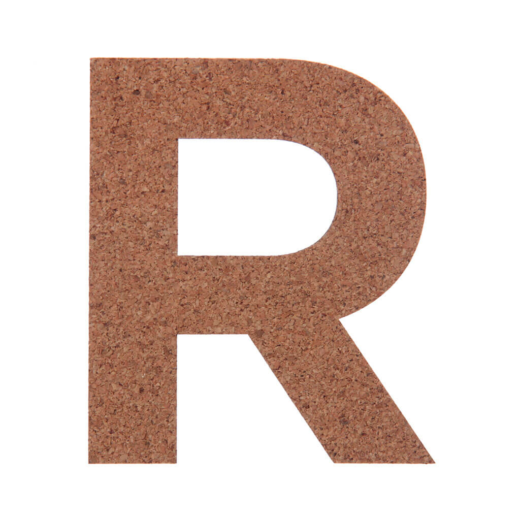 Cork Sans Serif Letters & Symbols Uppercase R