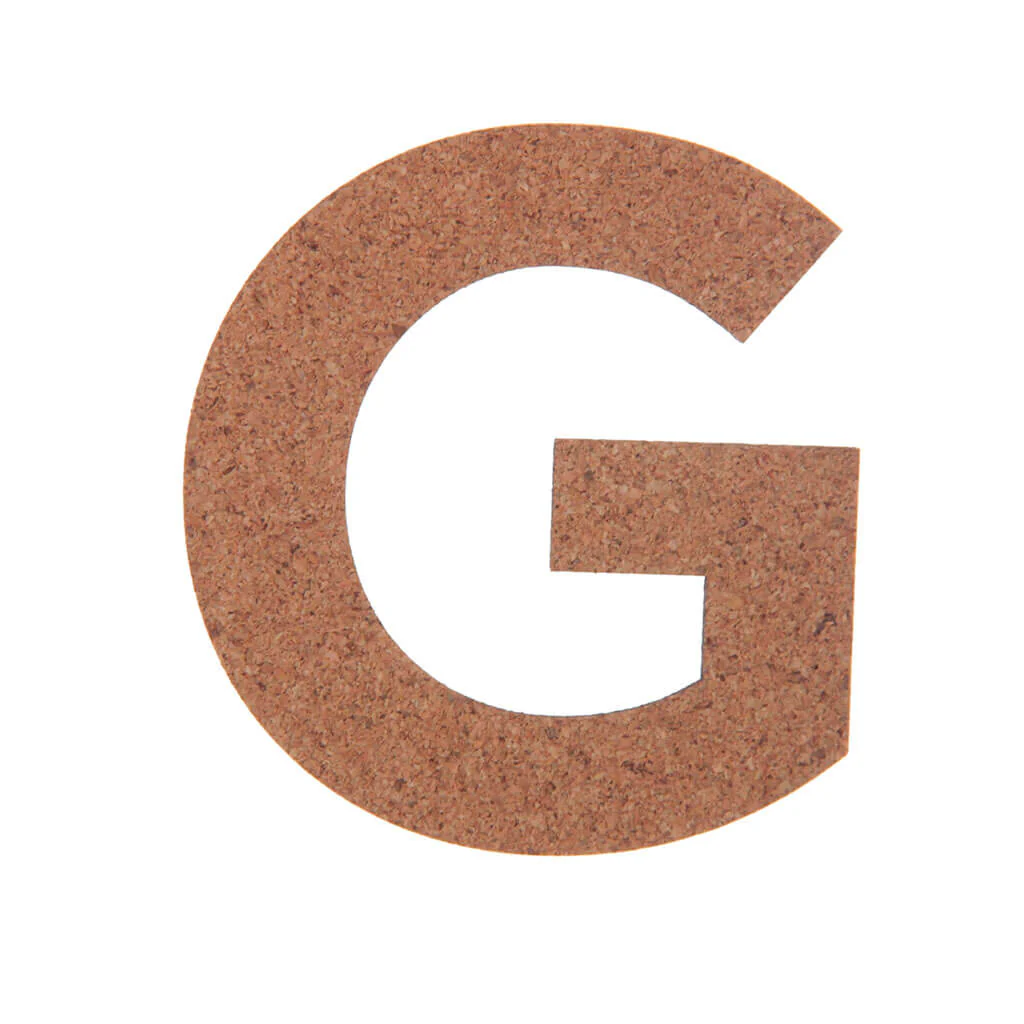 Cork Sans Serif Letters & Symbols Uppercase G