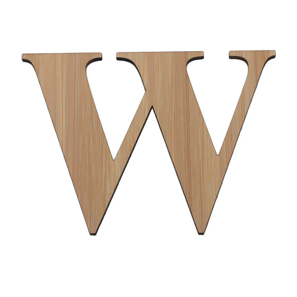 Bamboo Serif Letters & Numbers Uppercase W