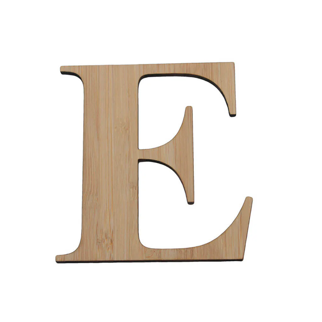 Bamboo Serif Letters & Numbers Uppercase E