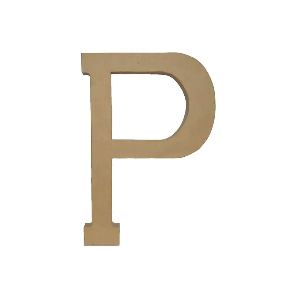 Paper Mache Letter P 23.5in