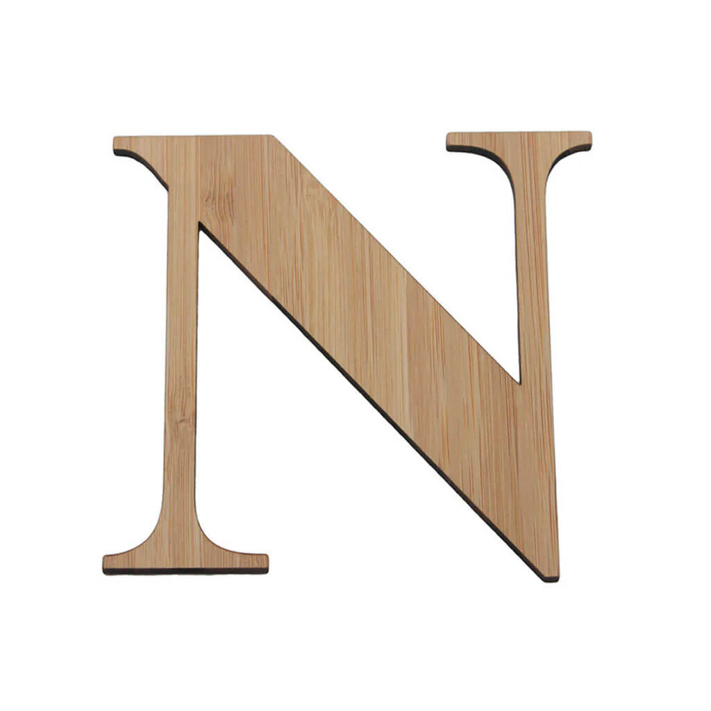 Bamboo Serif Letters & Numbers Uppercase N