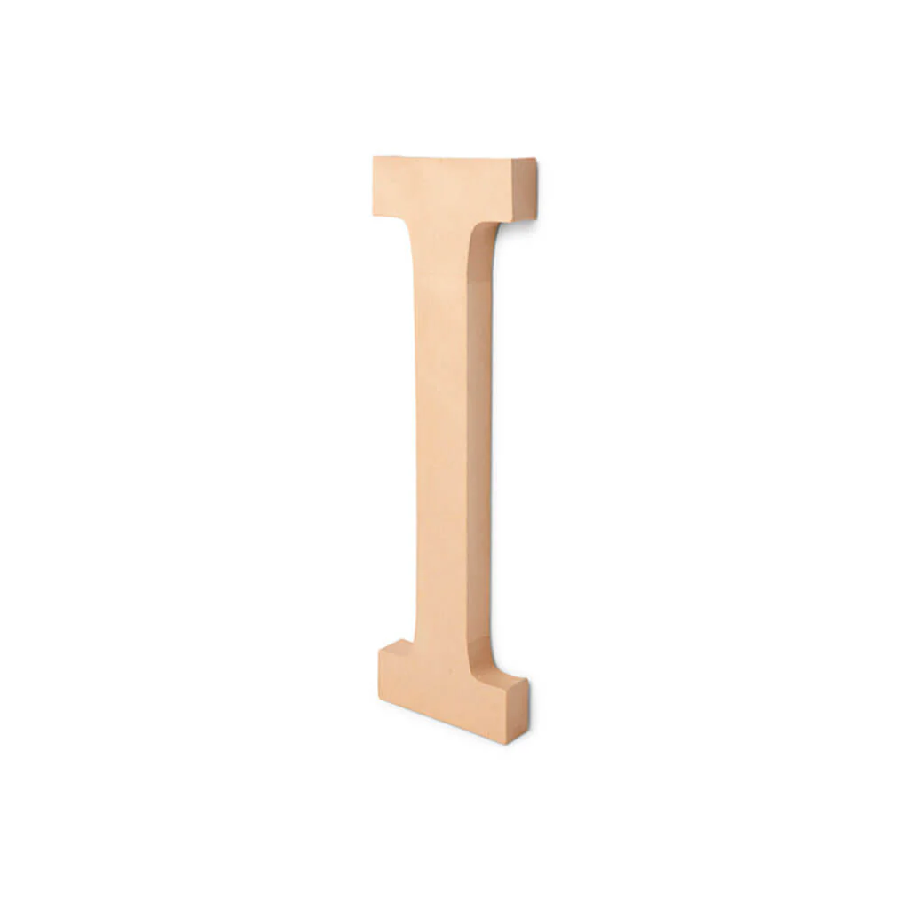 Paper Mache Letter I 23.5in