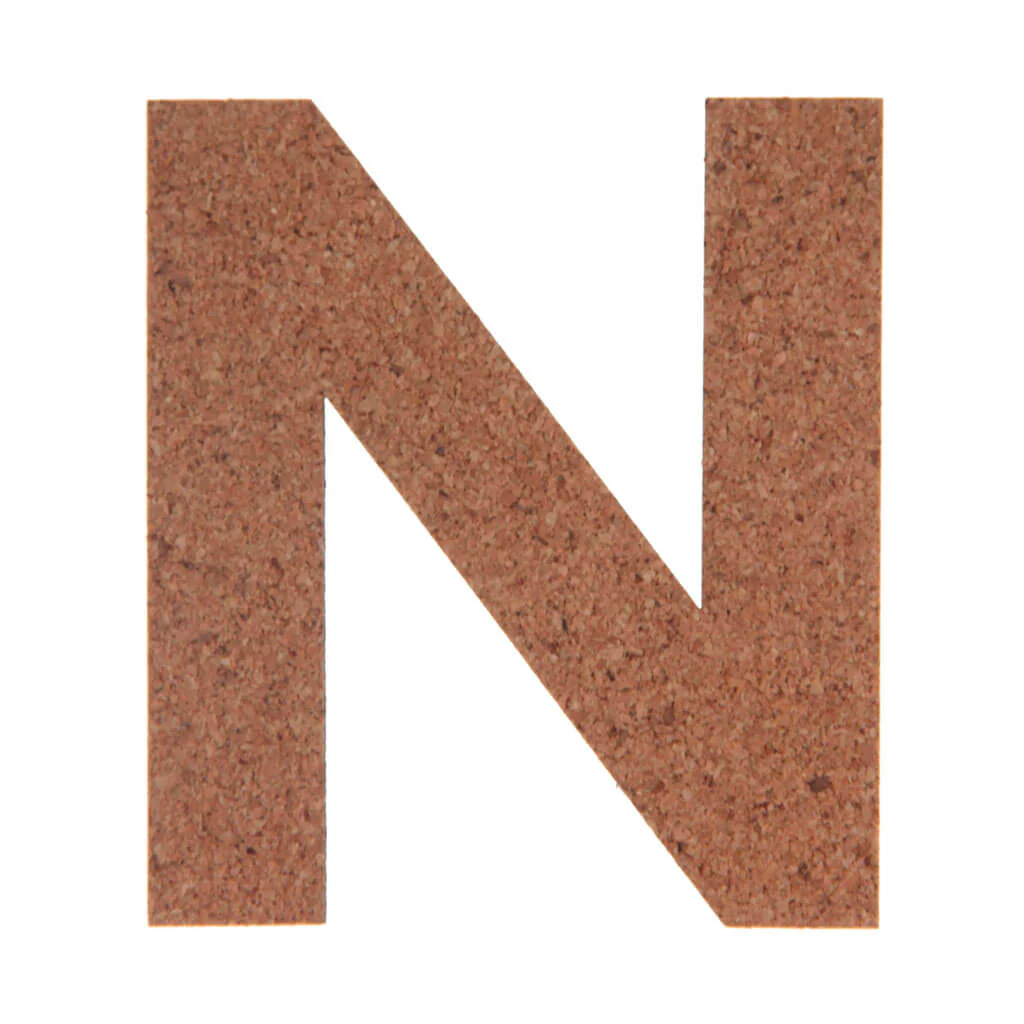 Cork Sans Serif Letters & Symbols Uppercase N