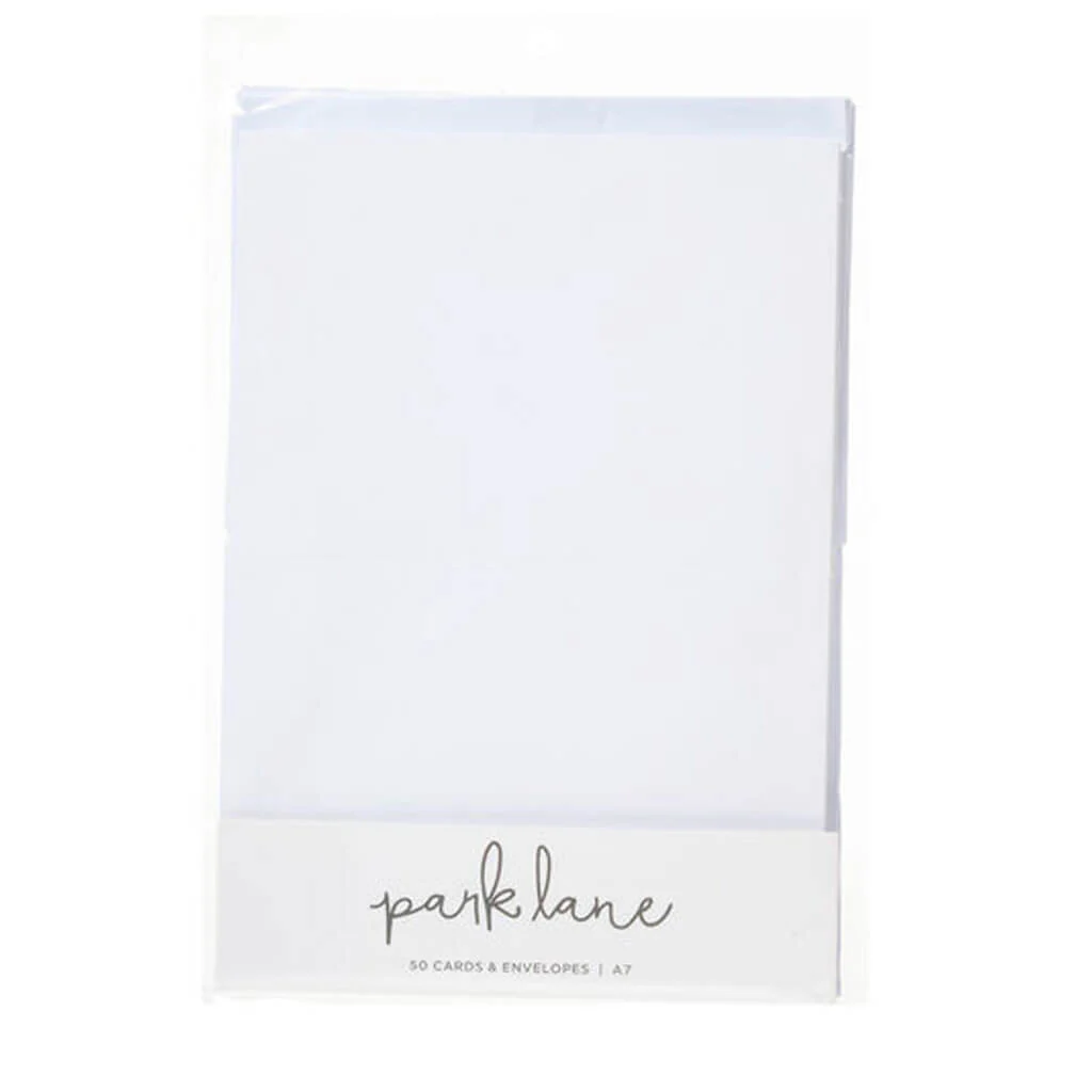 White A7 Cards & Envelopes 50ct