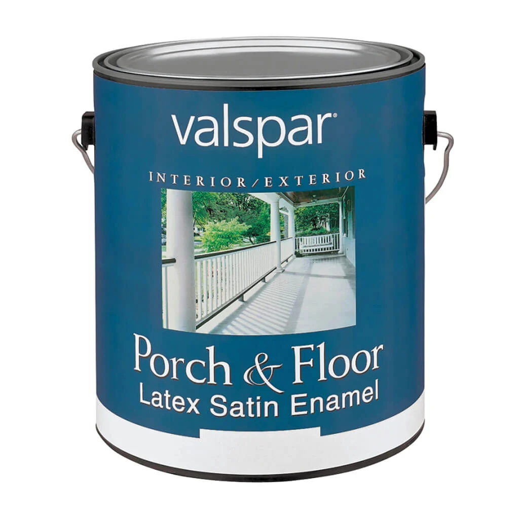Valspar Latex Porch and Floor Paint, Satin, Clear, 1 gal