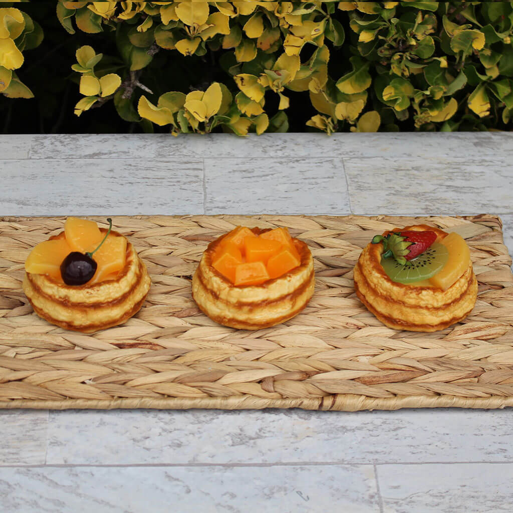 Small Breakfast Pastries Topped with Fruit (Set Of 3)