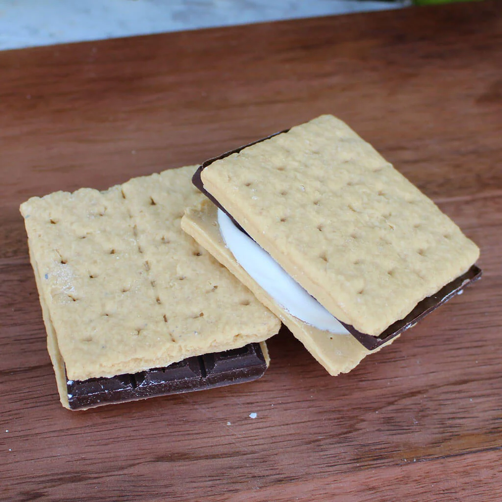S'Mores - Set Of Two (Chocolate, Graham Cracker & Marshmallow)