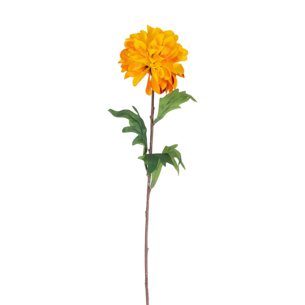 Yellow Mum Stem, 27in
