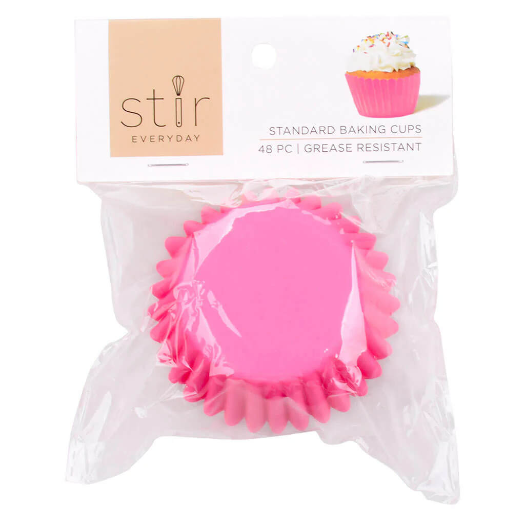 Fuschia Greaseproof Baking Cups, 48ct