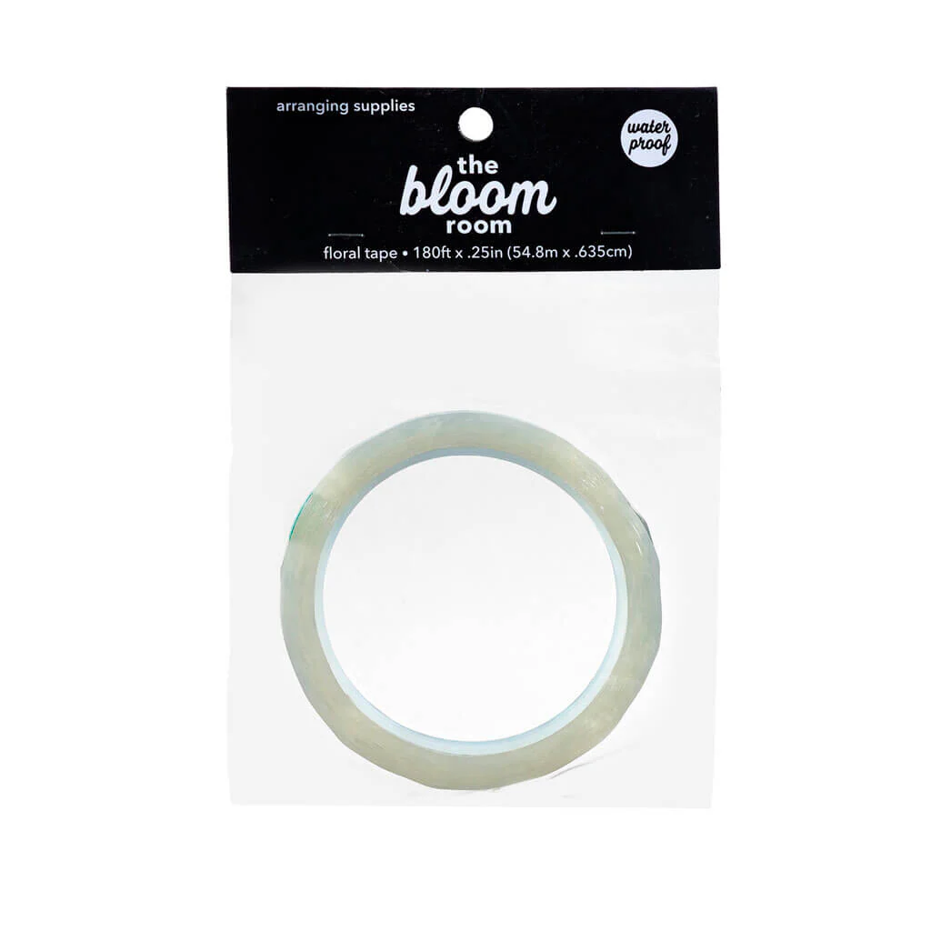 Clear Waterproof Floral Tape, 1/4in x 180ft