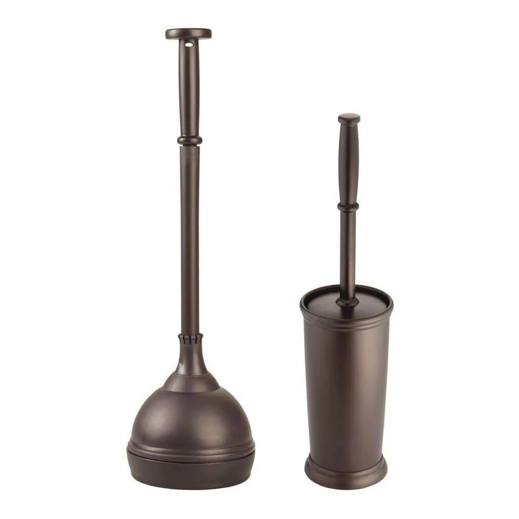 Kent Bowl Brush & Plunger Combo Bronze