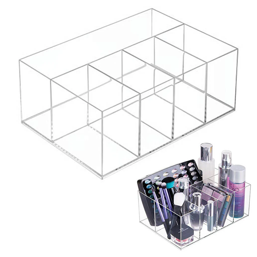 Clarity Cosmetic & Vanity Organizer Clear