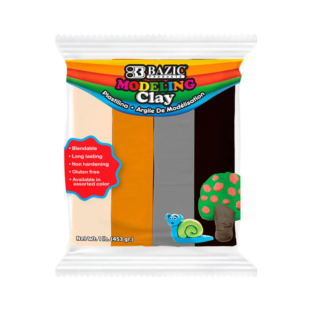 Bazic Modeling Clay 2lb 4 Natural/ Earth Color
