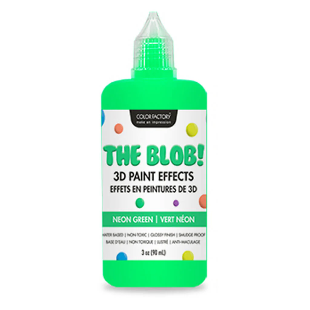 Color Factory: The Blob 3D Droplet Paint 3oz Neon - Image 2