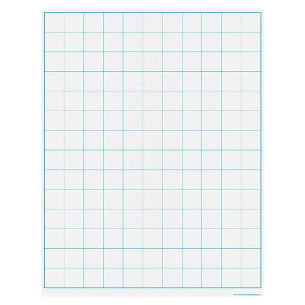 Graphing Grid 11/2 Inch Squares Write- On/Wipe-Off Chart