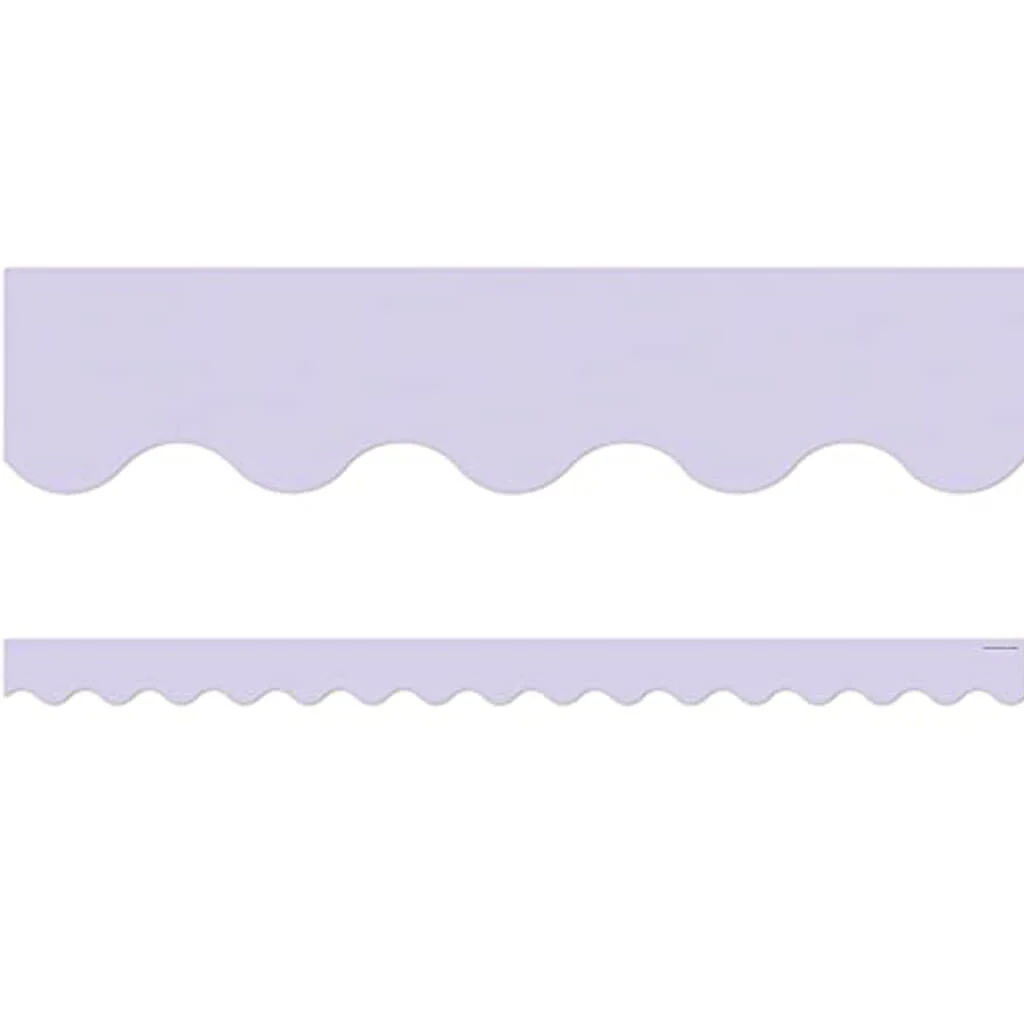 Lavender Scalloped Border Trim