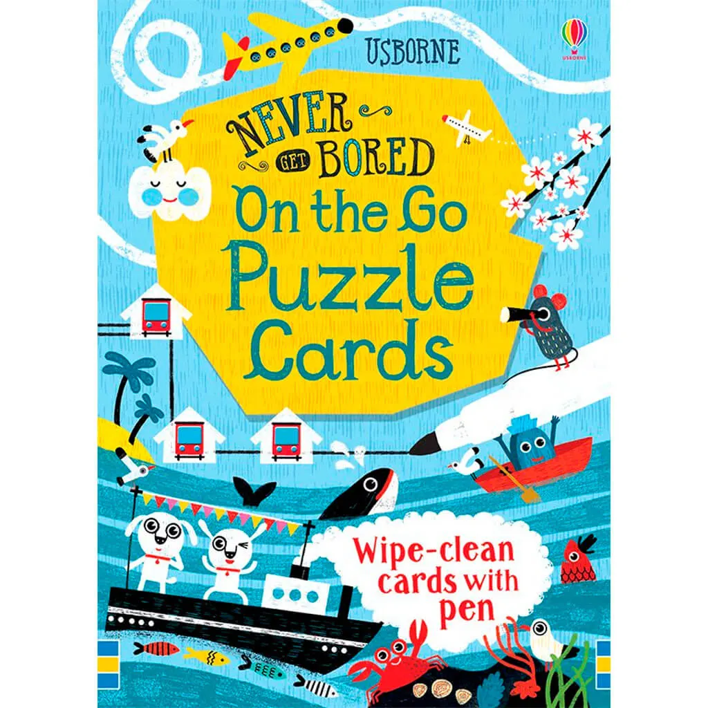 Usborne Never Get Bored On The Go Puzzle Cards
