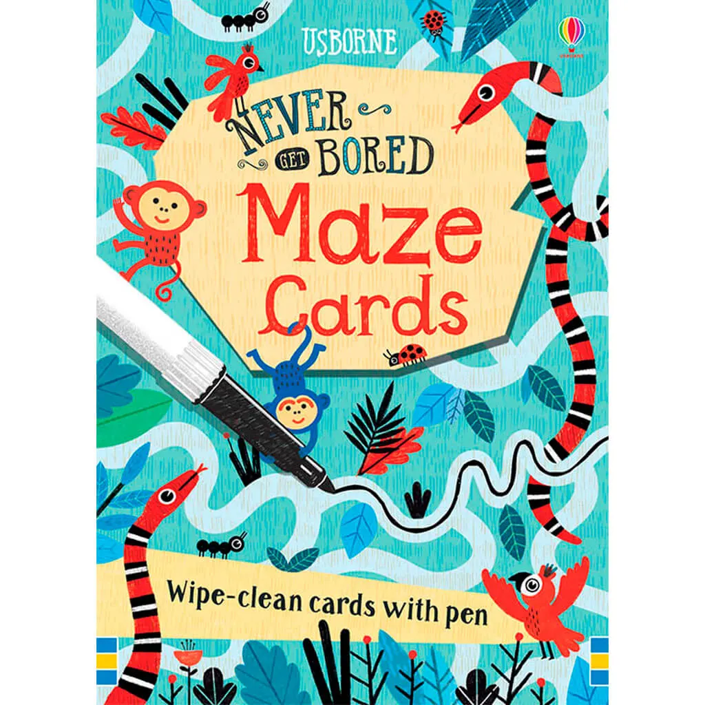 Usborne Never Get Bored Maze Cards