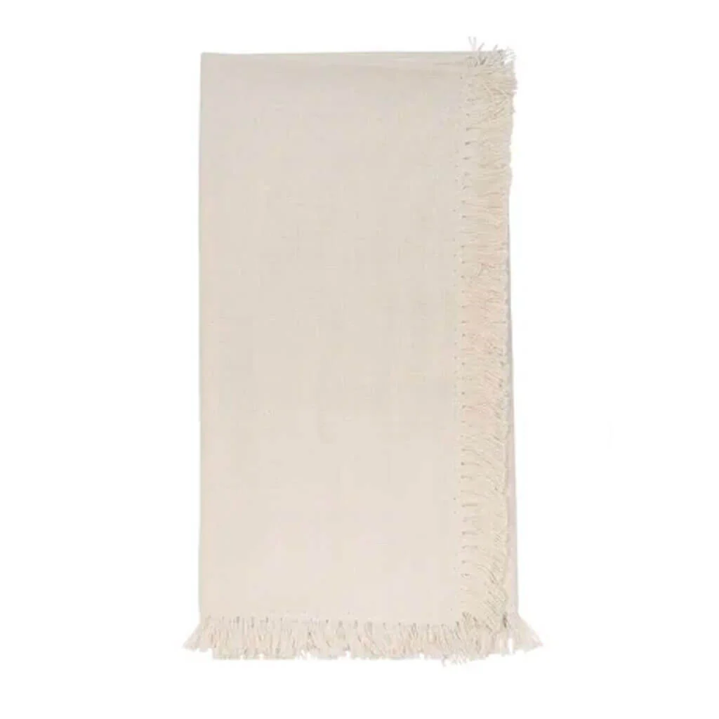 Sutton Fringe Napkin 20in x 20in, Natural
