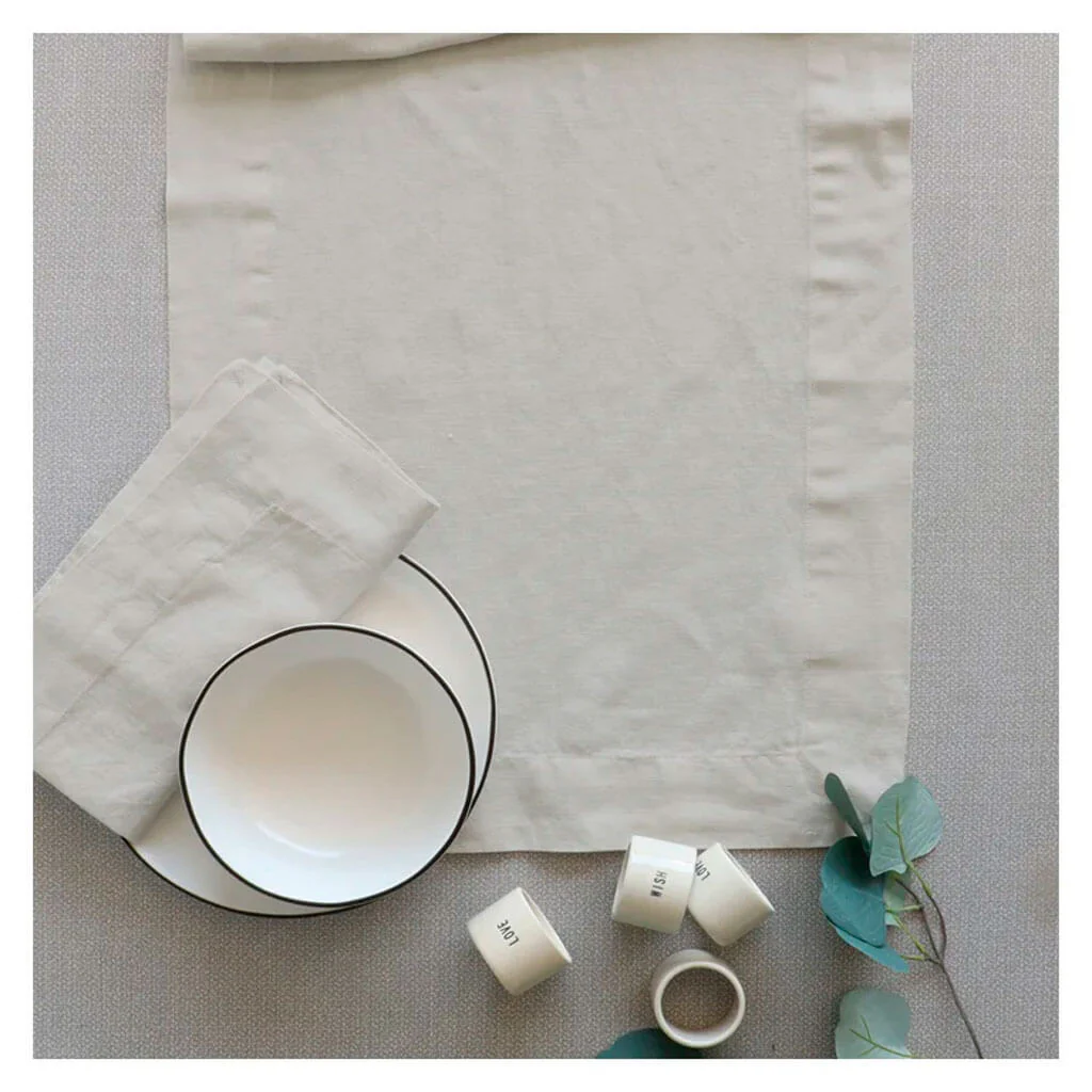 Provencal Table Runner 16in x 27in, Natural