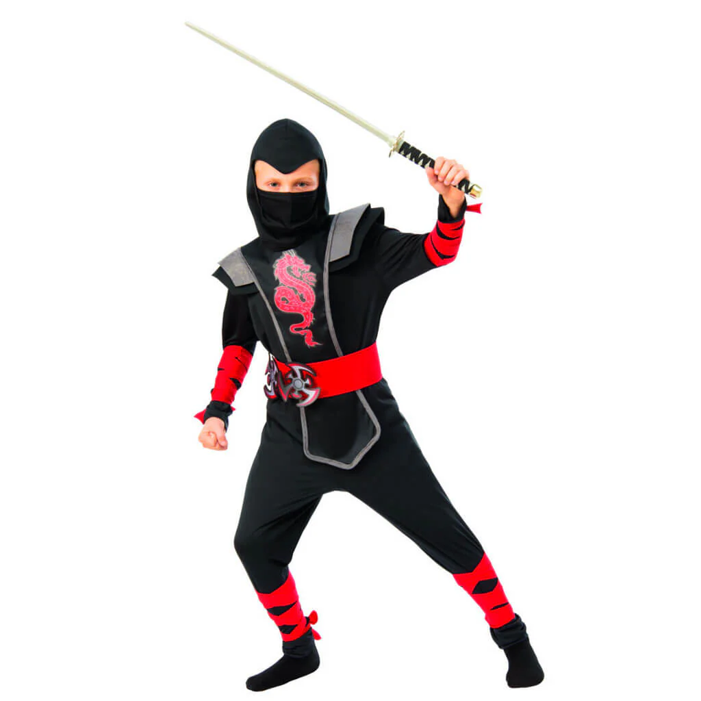 Red Ninja Child Costume - Image 2