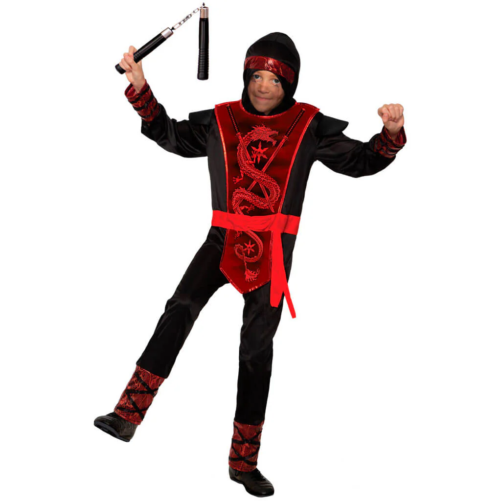 Red Dragon Ninja Child Costume - Image 2